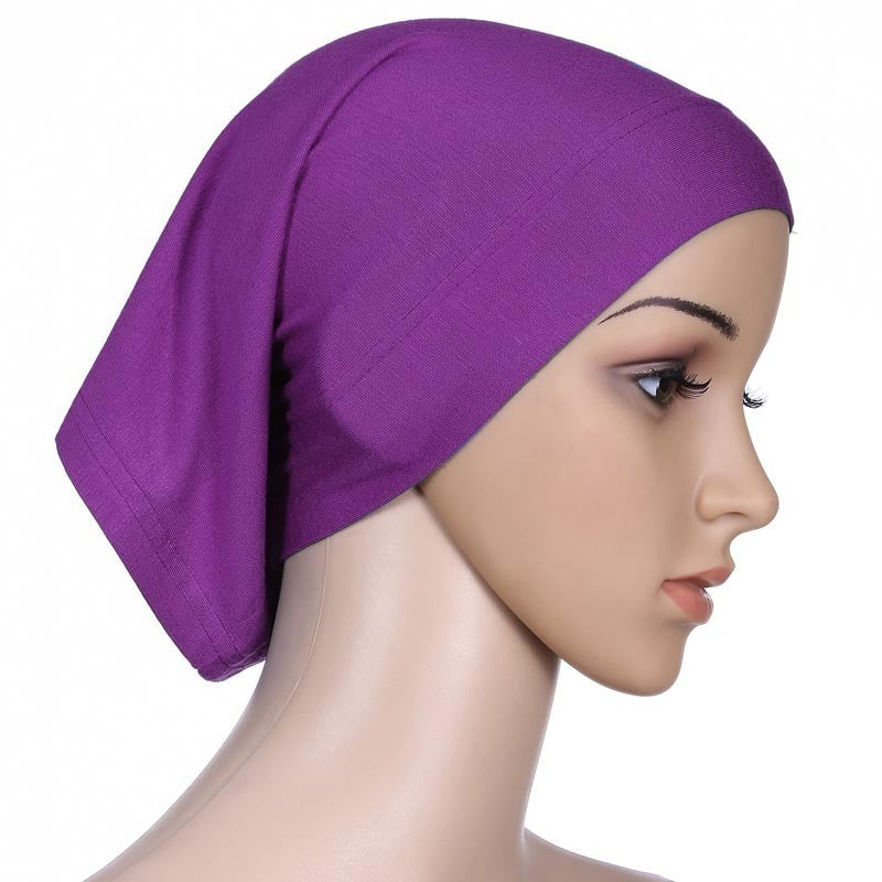 Ladies' Elastic Headscarf Mercerized Cotton 30cm x 24cm