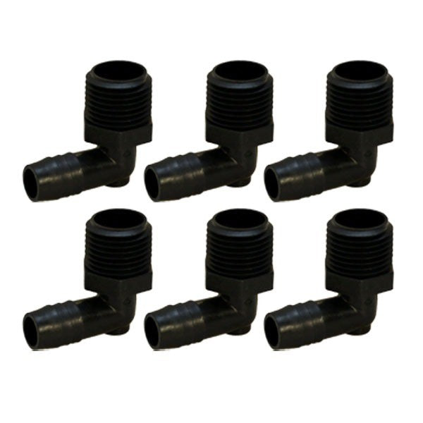 Elbow Hose Connectors Boat 1/2 x 3/4 Inch