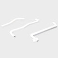 Boat Transom Trim White Plastic Set of 3