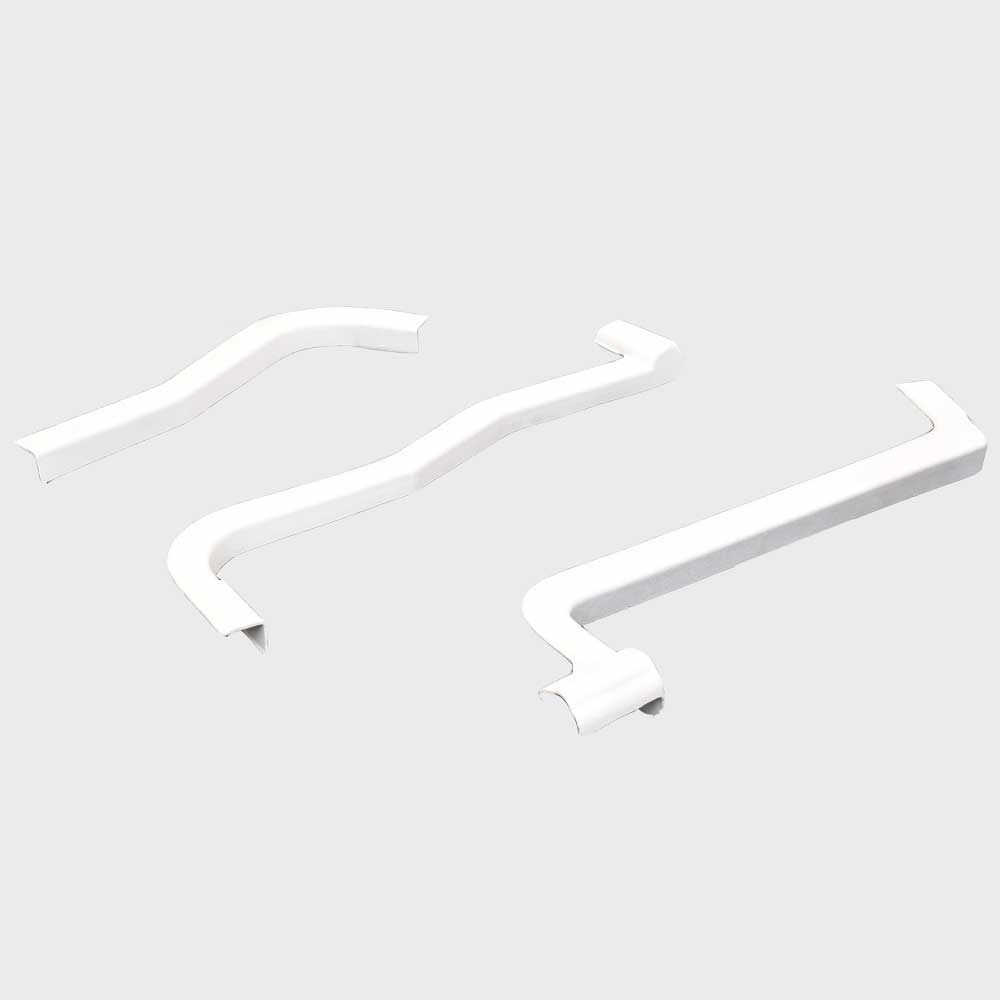 Boat Transom Trim White Plastic Set of 3