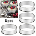Stainless Steel Muffin Rings Set of 4