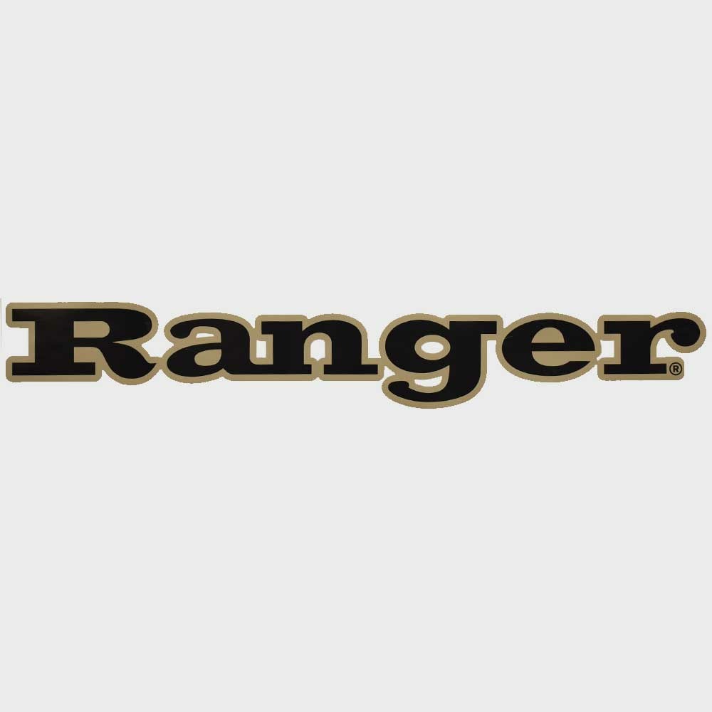 Ranger Boat Logo Decal Beige Black Sticker by Ranger