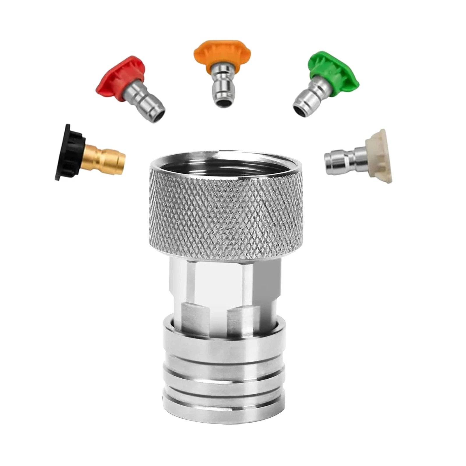 Garden Hose To 1/4" Pressure Washer Adapter 3/4" Ght Quick Connect 5