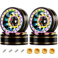 1.1" Aluminium Alloy Wheel Hubs Rims For Axial Scx24 1/24 Trx4m 1/18