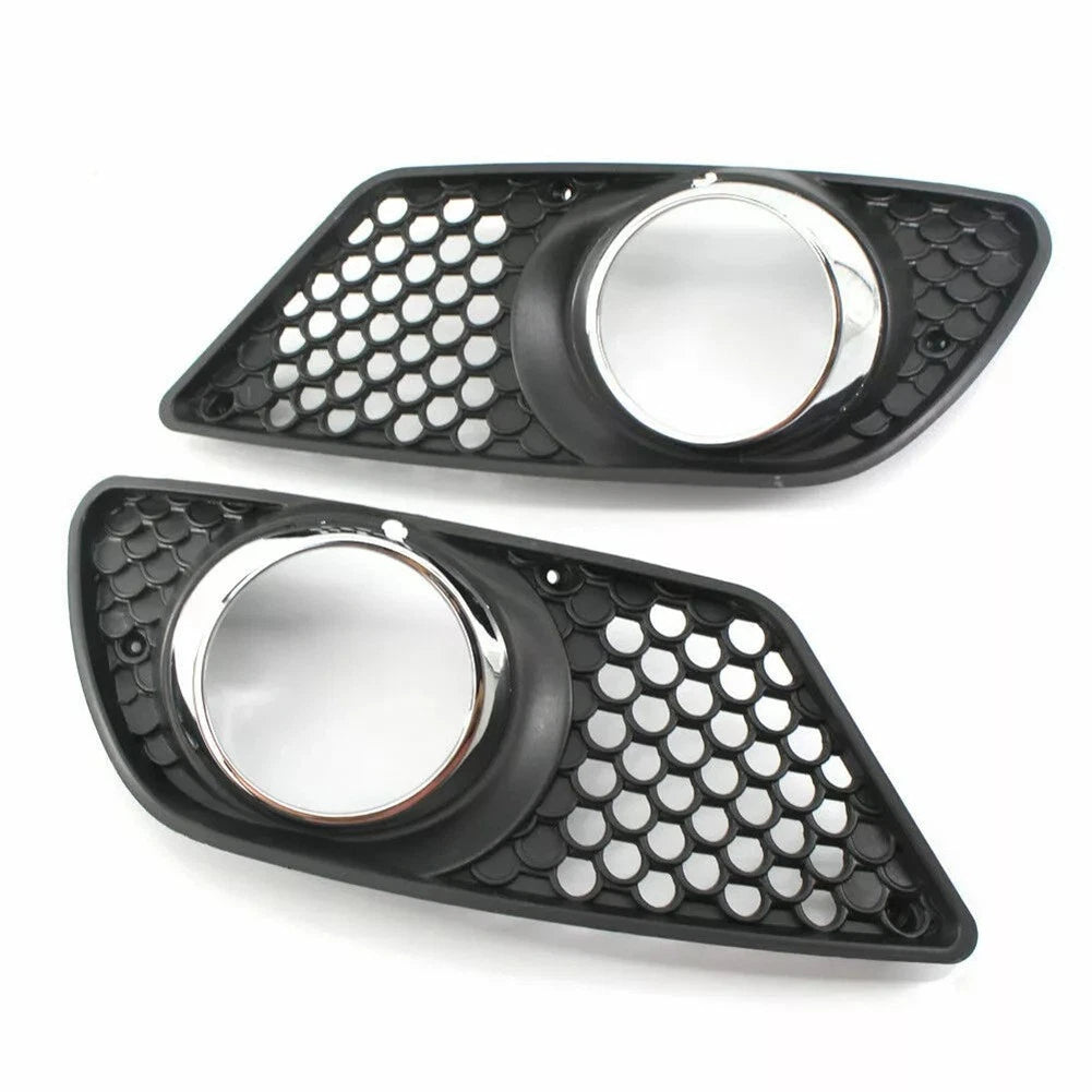 Black Front Fog Lamp Bezel Grille Cover For Benz Cclass W204 C300