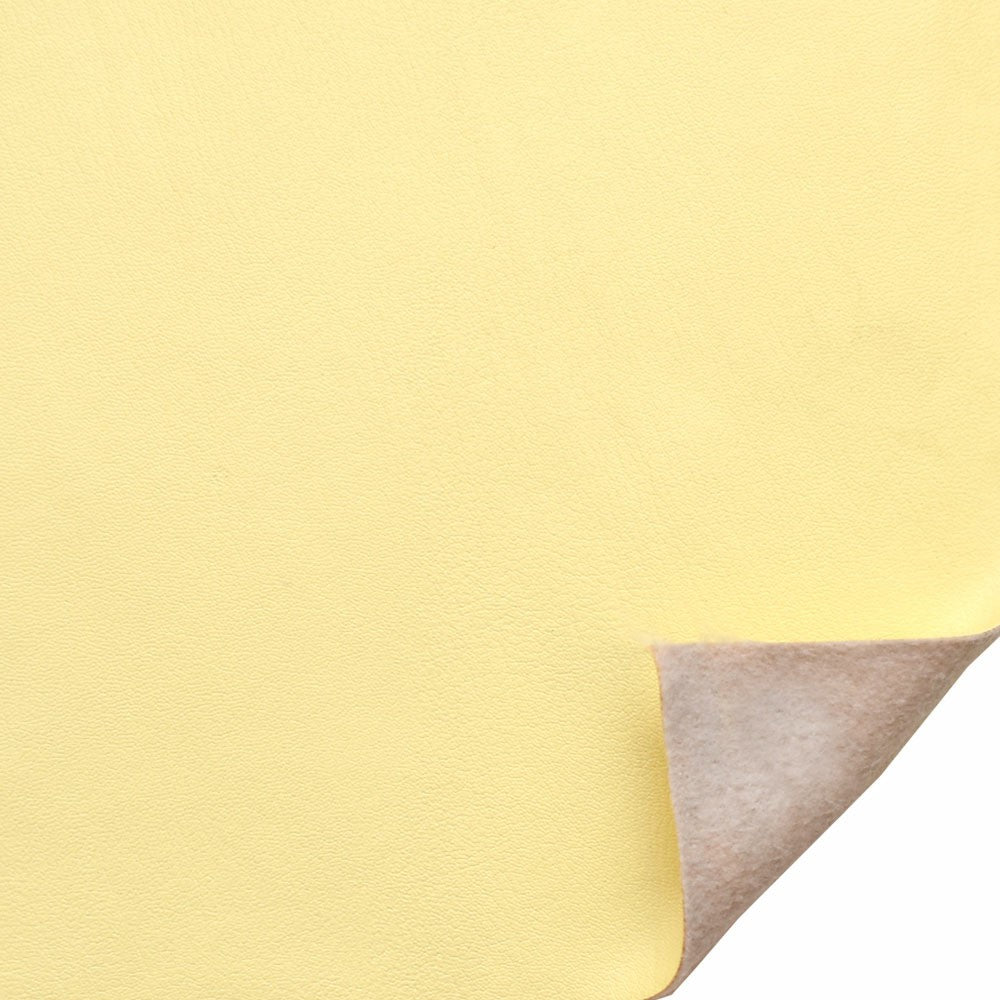 Boat Fuzzy Back Vinyl | Faux Leather Cream Yellow 54 Inch (YD)Opens in