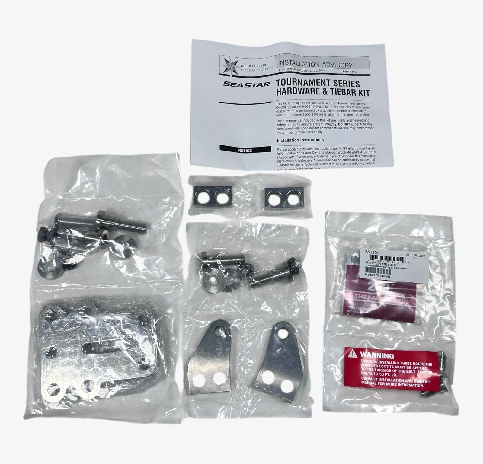 Seastar Solutions Ha6806, Tournament 2 Hardware Mounting Plate Set