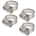 Boat Fuel Line Hose Clamps Stainless Steel Size 6
