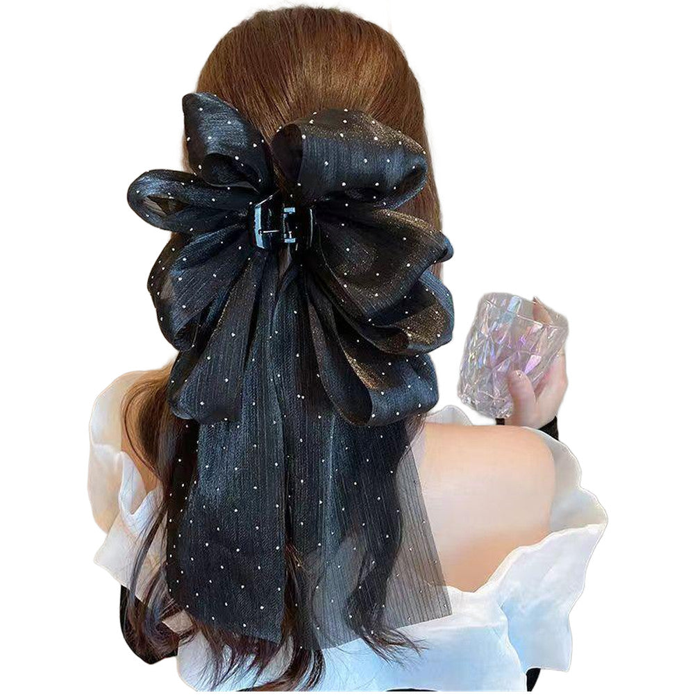 Bow Hair Clip Elegant Motif Handmade Craftsmanship