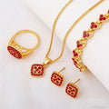 Women Jewelry Set Heart Design Teardrop