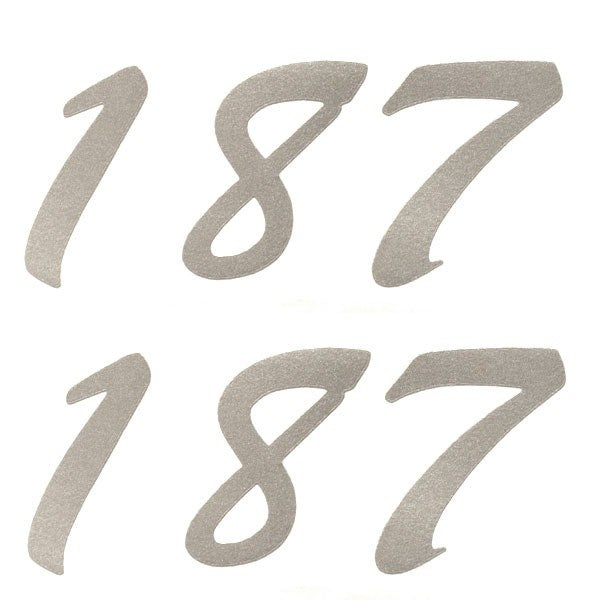 Weeres Boat Decals Silver Stickers Pair by Weeres