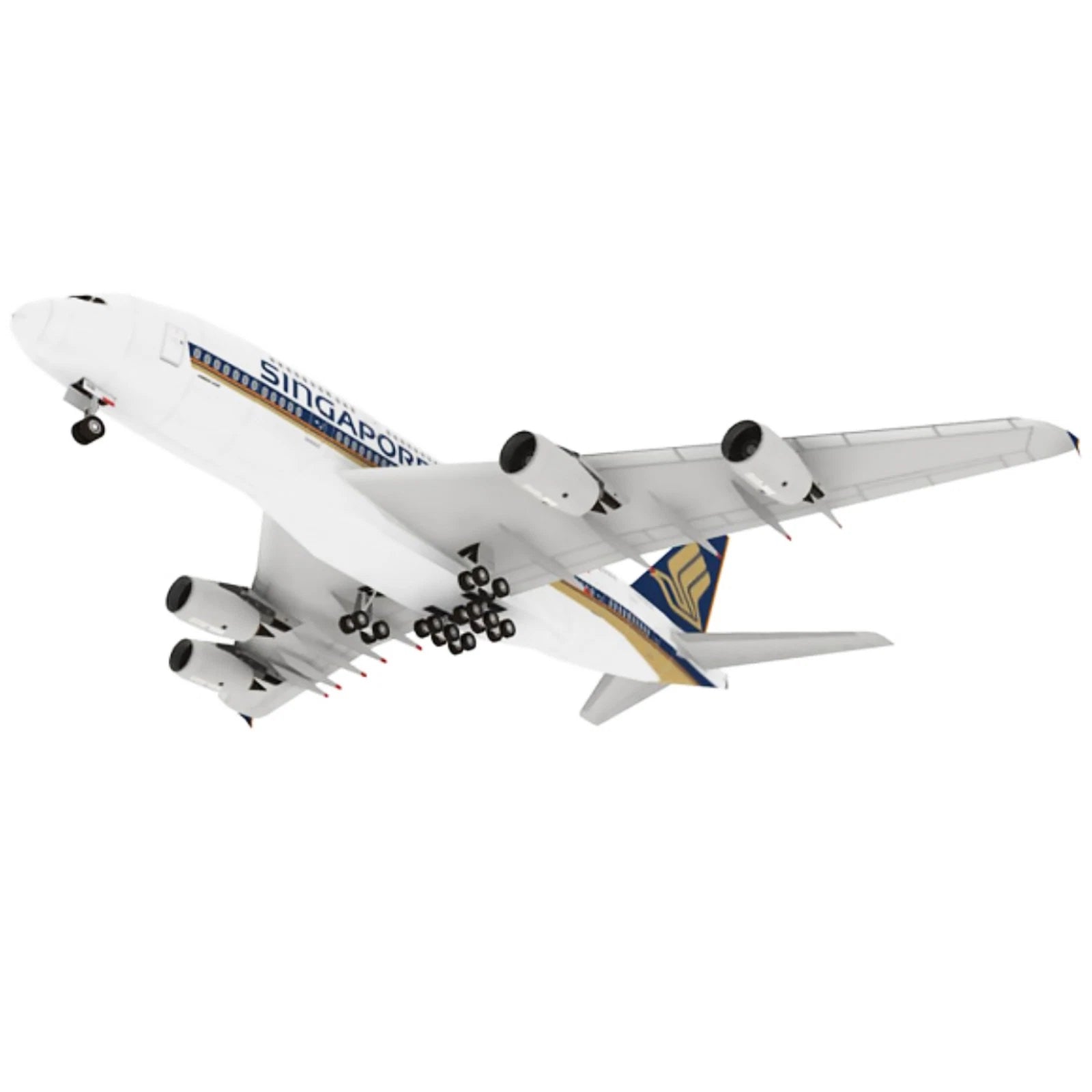 Diy 1:120 A380 Singapore Airlines Civil Airliner Paper Model Aircraft