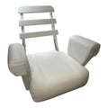 Murray Products White Ladderback Helm Chair W/ White Cushions -Minor