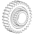 Gear 393523r1 Fits Case 1456 1466 1468 1486 1566 1568 1586 21206