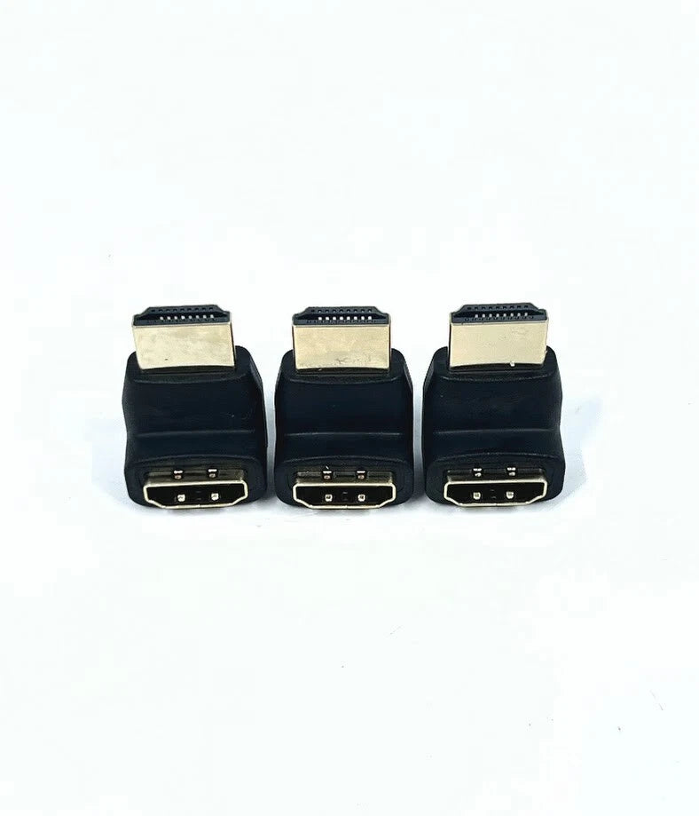 C2g 757120184133, Right Angle Hdmi Adapter M/f, 3 Pack