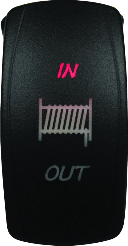 Dragonfire Racing Lighted Switch Winch In/out Red