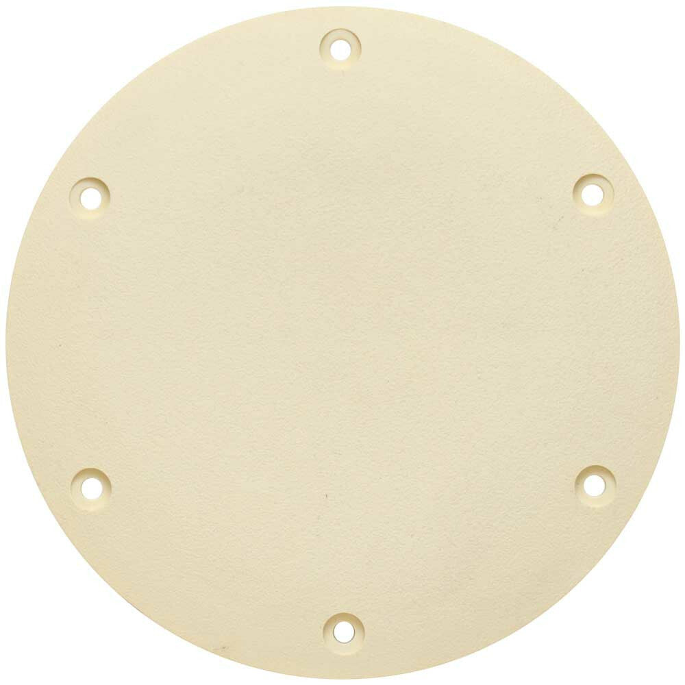 Jim Black Boat Inspection Hatch Access Plate | 6 Inch Cream Screw Down