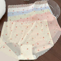 Ice Silk Underwear Mid Waist Style