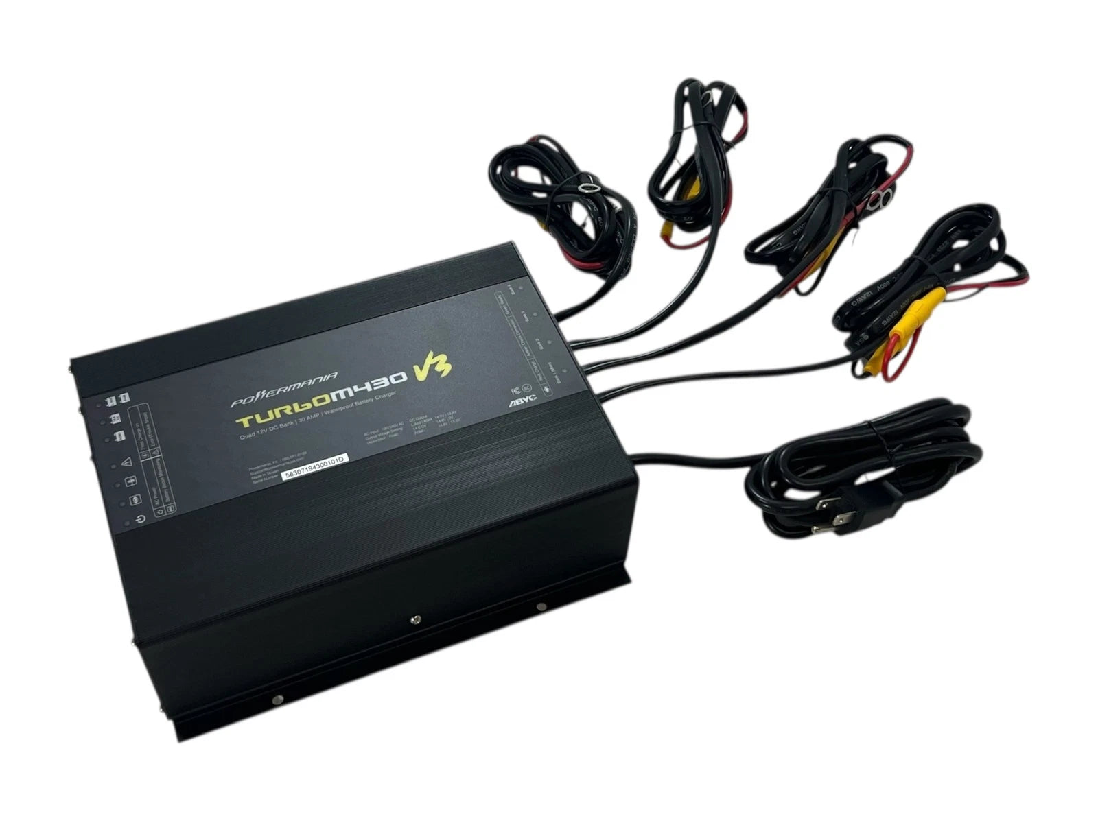 Powermania M430v3, Waterproof Battery Charger, Quad | Hook & Hull Co