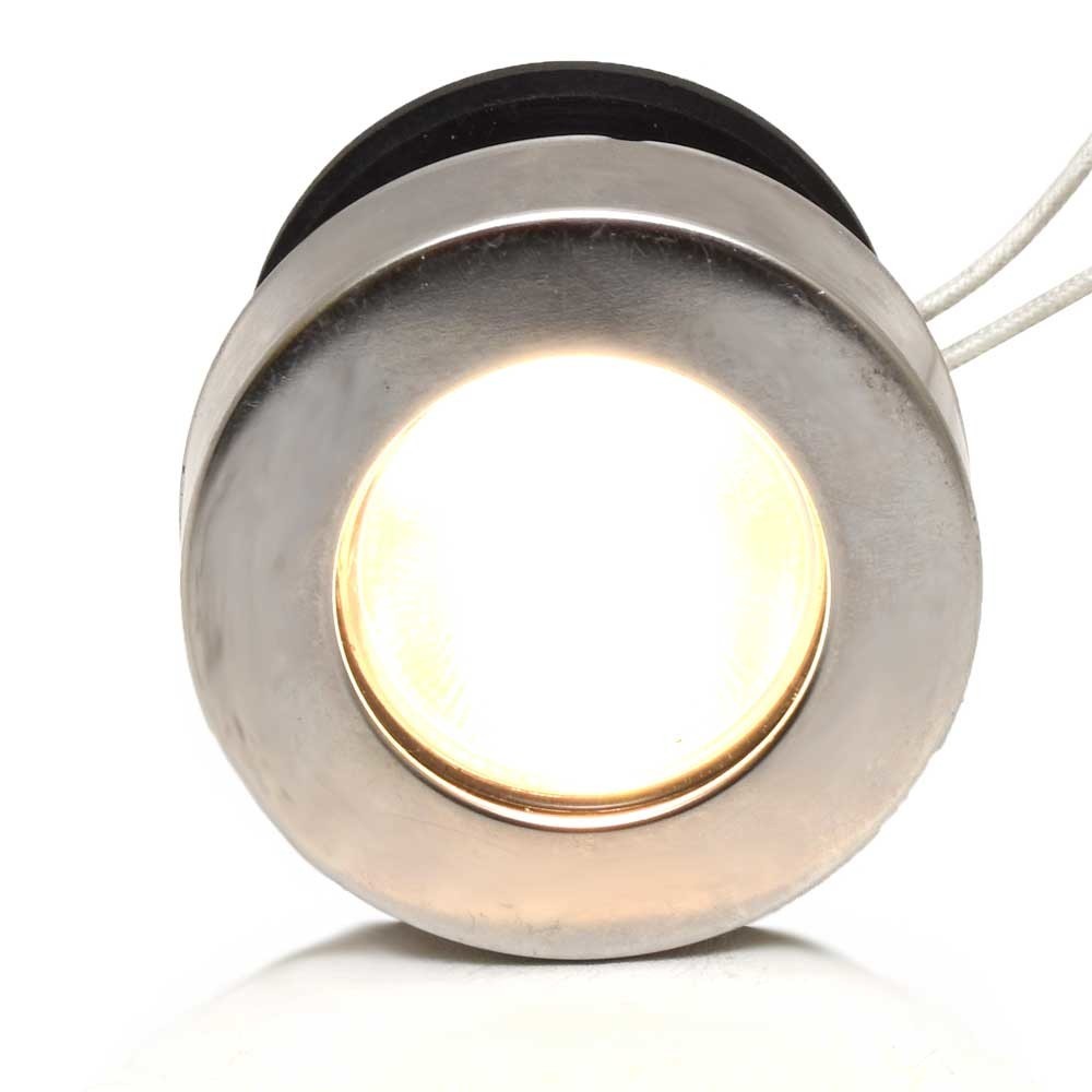 Boat Thru Hull Light 12V 2 7/8 x 2 3/4 Inch Warm White