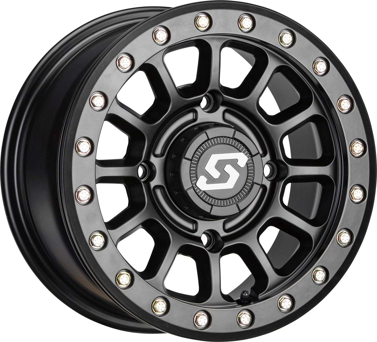 Sedona Sano Beadlock Wheel 15x6 4/137 5+1 Offset For Atv/utv - Black