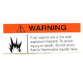 Lund Boat Warning Decal Fuel Vapor Sticker by Lund