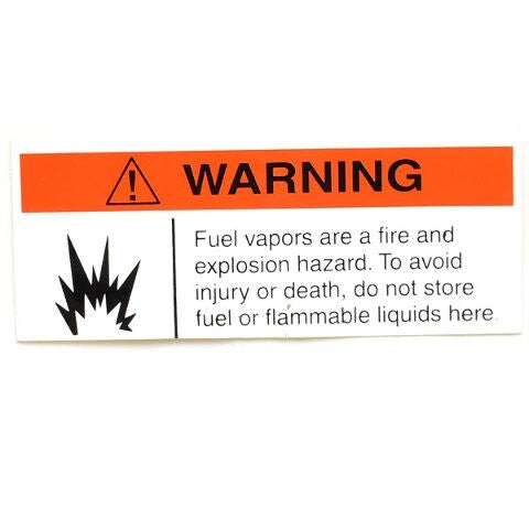 Lund Boat Warning Decal Fuel Vapor Sticker by Lund