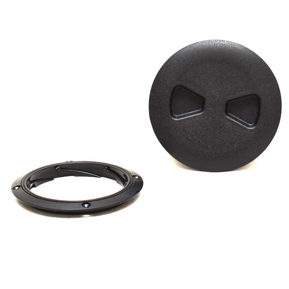 Low Profile Deck Plate T-H Marine 4 Inch Black by T-H Marine