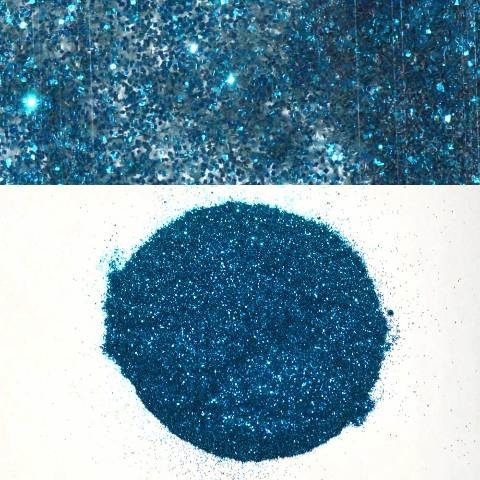 Metal Glitter Flake Boat Laser Blue 8 oz