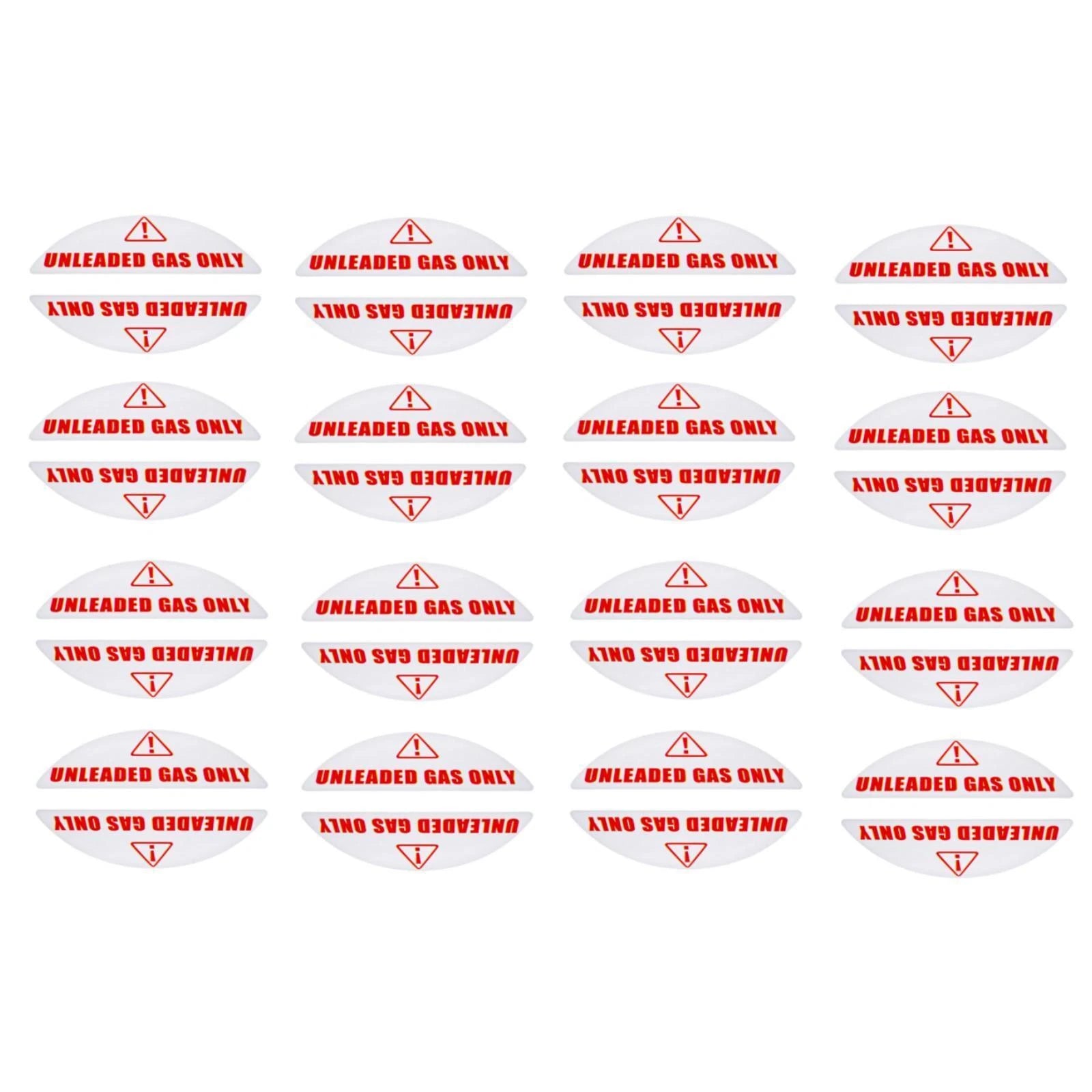 Unleaded Gas Fuel Only Sticker Decal Tank Vehicle Oil Label Vinyl Gas