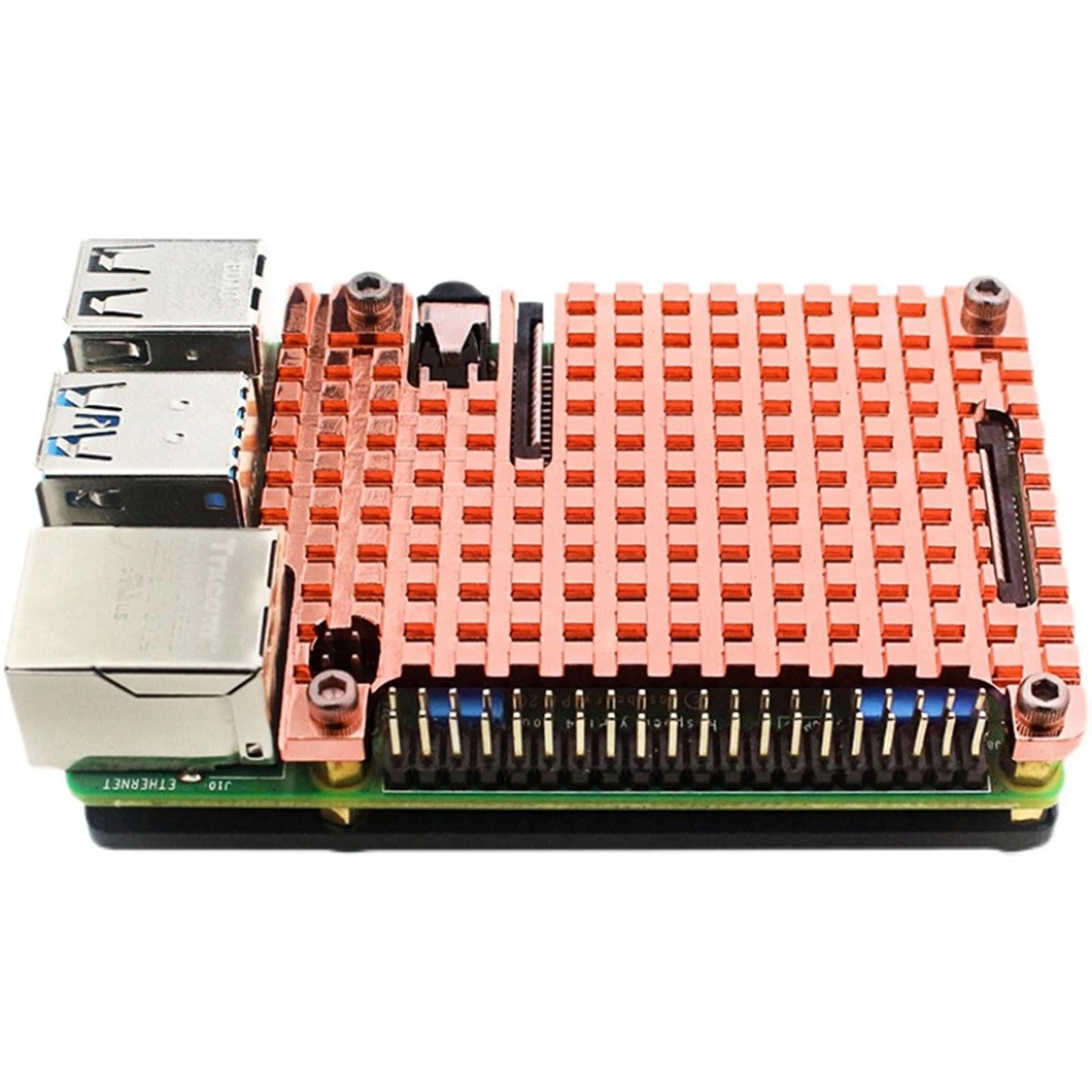 Durable Copper Heatsink Protective Passive Cooling Case For Raspberry