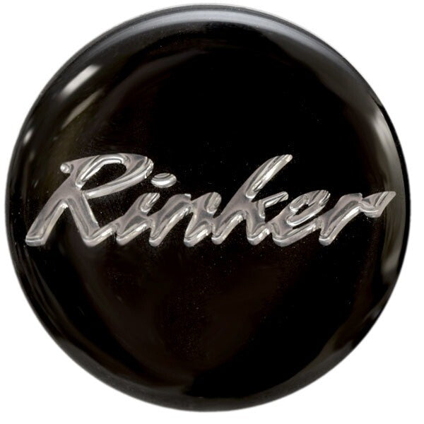 Rinker Boat Center Cap Decal Black Silver 1 5/8 Inch by Rinker