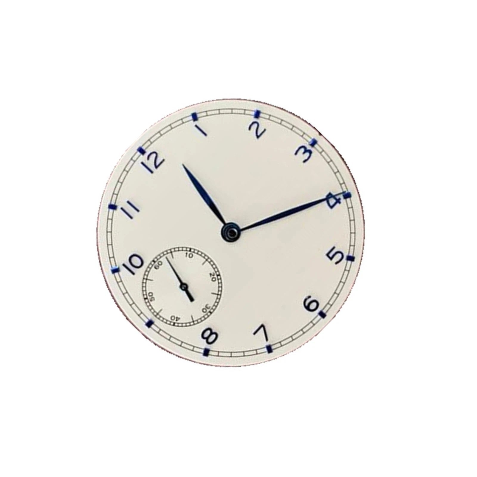 White 37mm Watch Dial Plate With Hands For Eta 6497 St3600 Movement