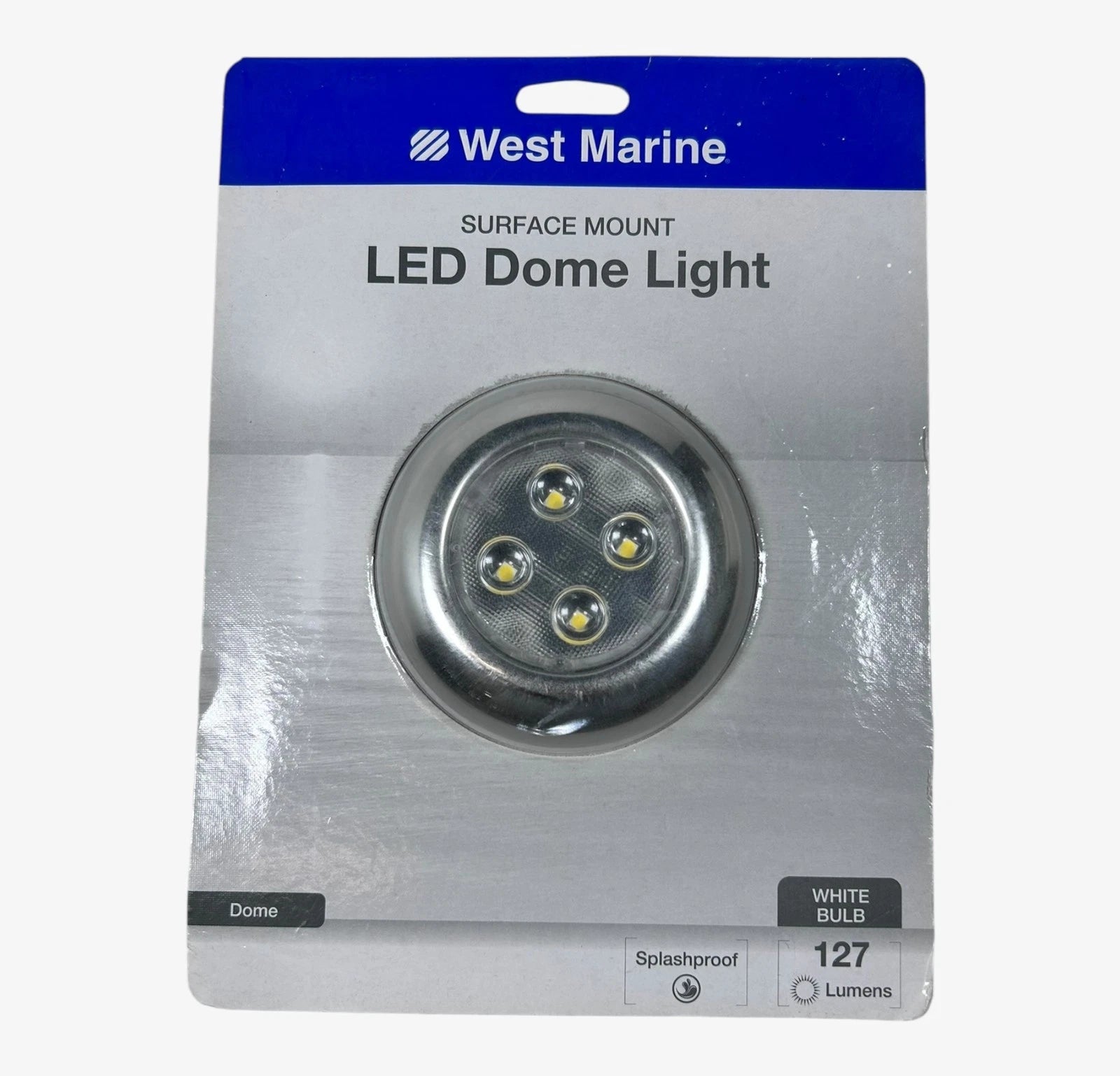 West Marine 3'' Surface Mount Dome Led Light, 127 Lumens 12V