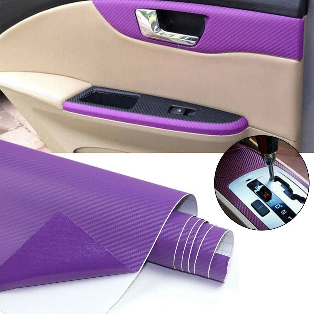 B Pillar Vinyl Wrap Sticker Box Carbon Fiber Center Console High