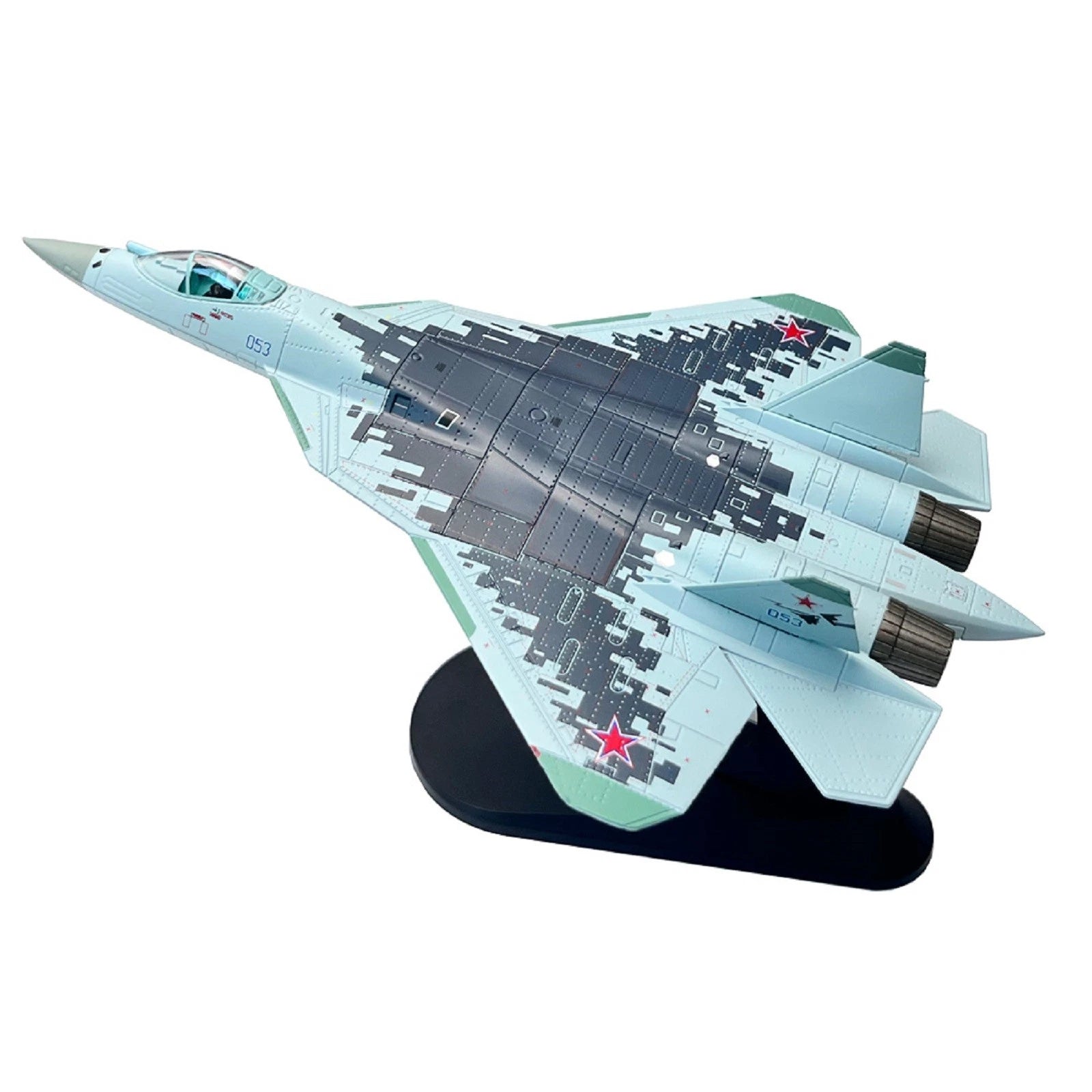 Retro1/100 Russian Air Force Su-57 Stealth Fighter Aircraft Diecast