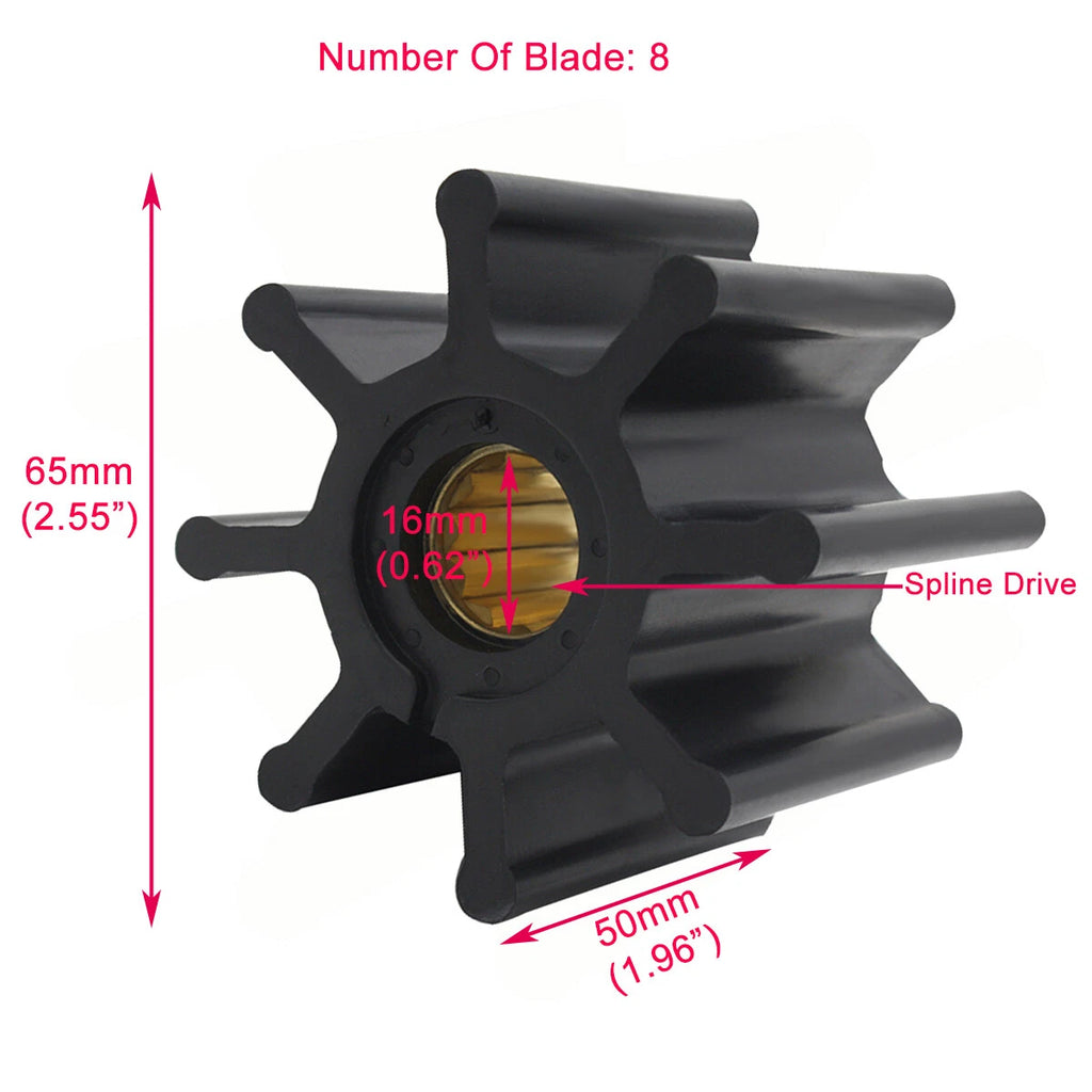 Impeller Kit for Volvo Penta 18-3077, 3841697, 21951356, 127610-42200