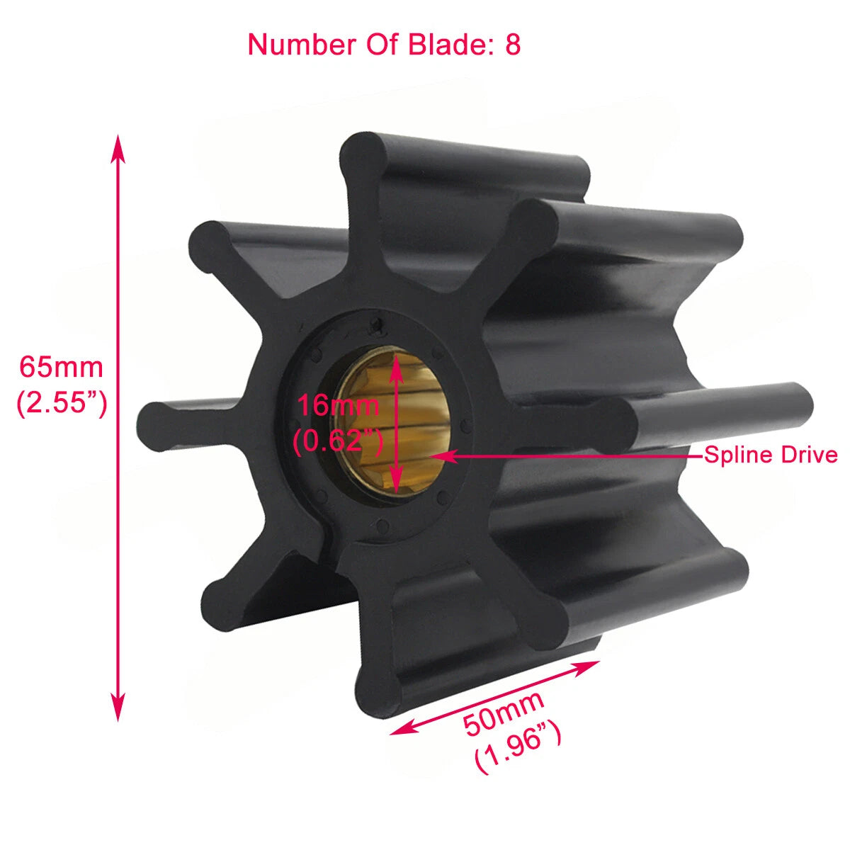 Impeller Kit for Volvo Penta 18-3077, 3841697, 21951356, 127610-42200