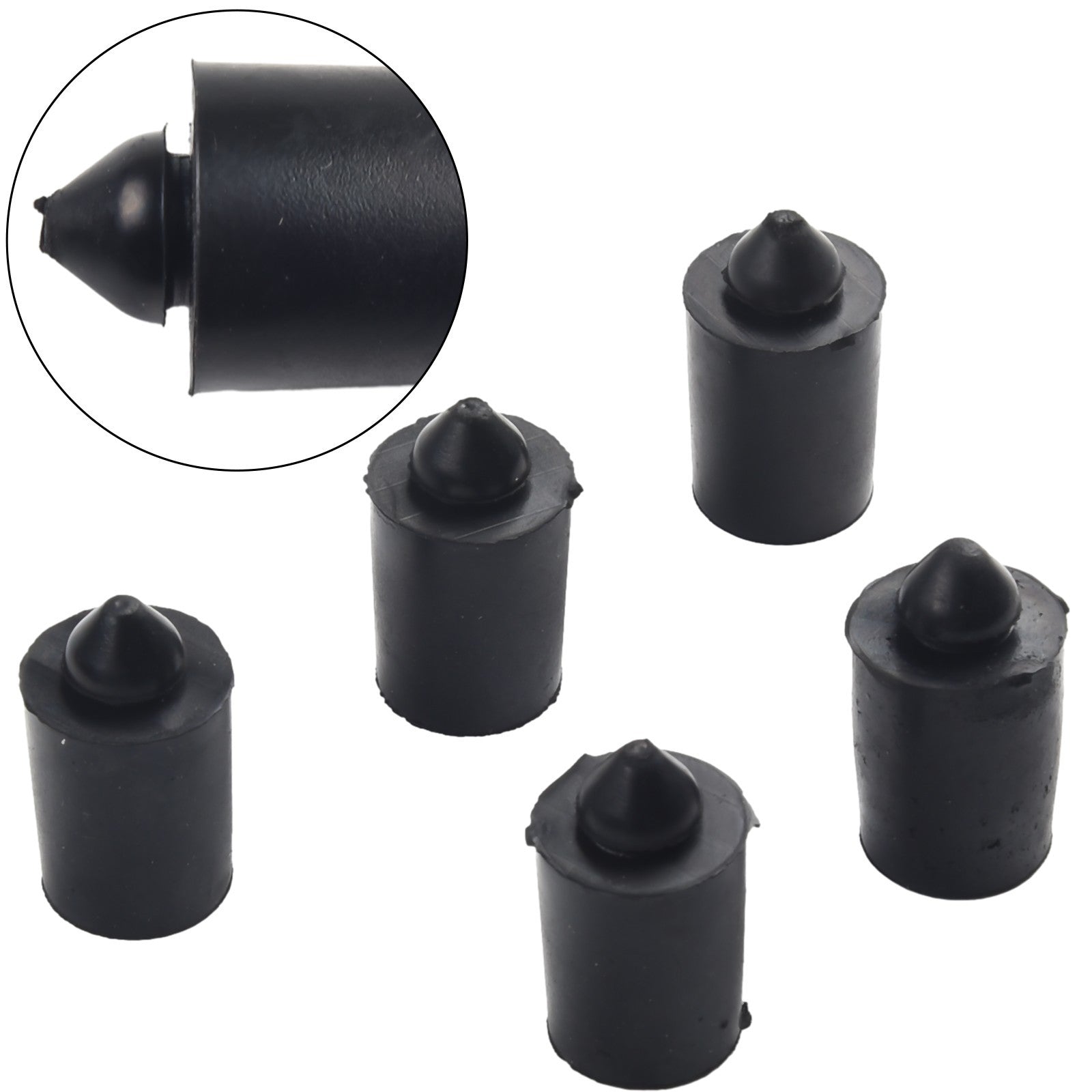 5pcs Car Trunk Lid Protector Rubber Buffer Hood Bumper Buffer