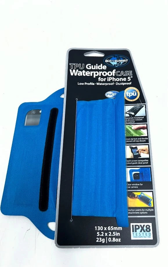 Sea To Summit 9327868037049, Tpu Guide Waterproof Case, Iphone 5, Blue