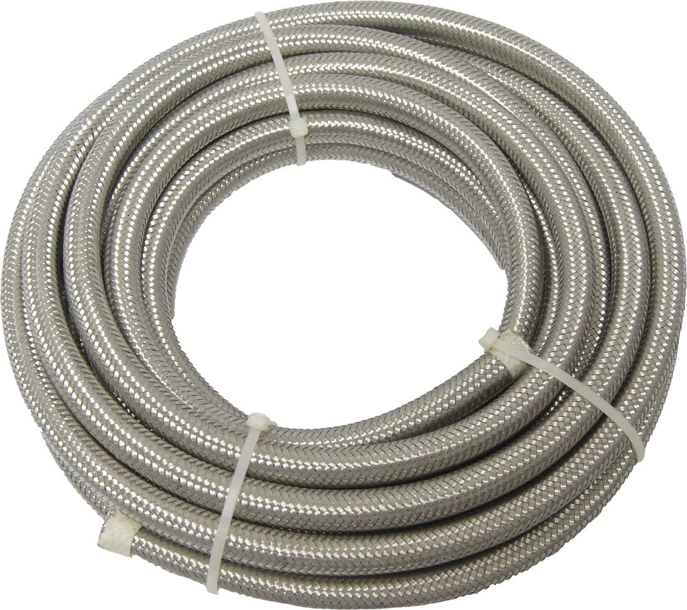 Harddrive Stainless Braided Hose 3/8 Inch Fuel Line For V-twin Harley