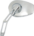 Pro One Micro Mirror V2 Cut Stem Left Chrome For Harley Indian Metric