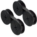 2 Pack Universal Typewriter Ribbon Twin Spool Black Nylon For Typing