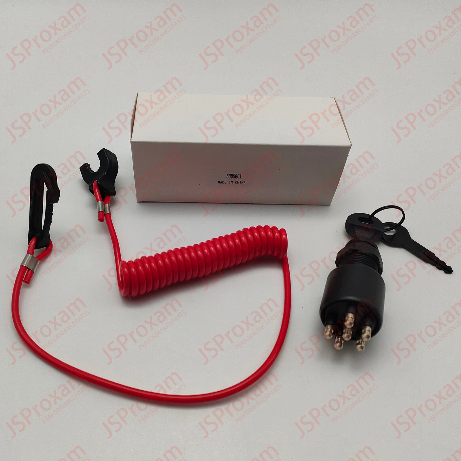 Ignition Key Switch Safety Lanyard For Evinrude, Johnson, Omc