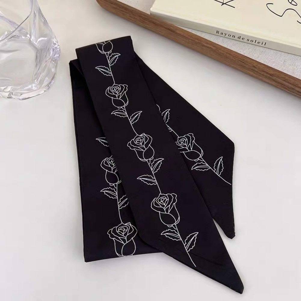 Vintage Floral Headband with Rose Pattern