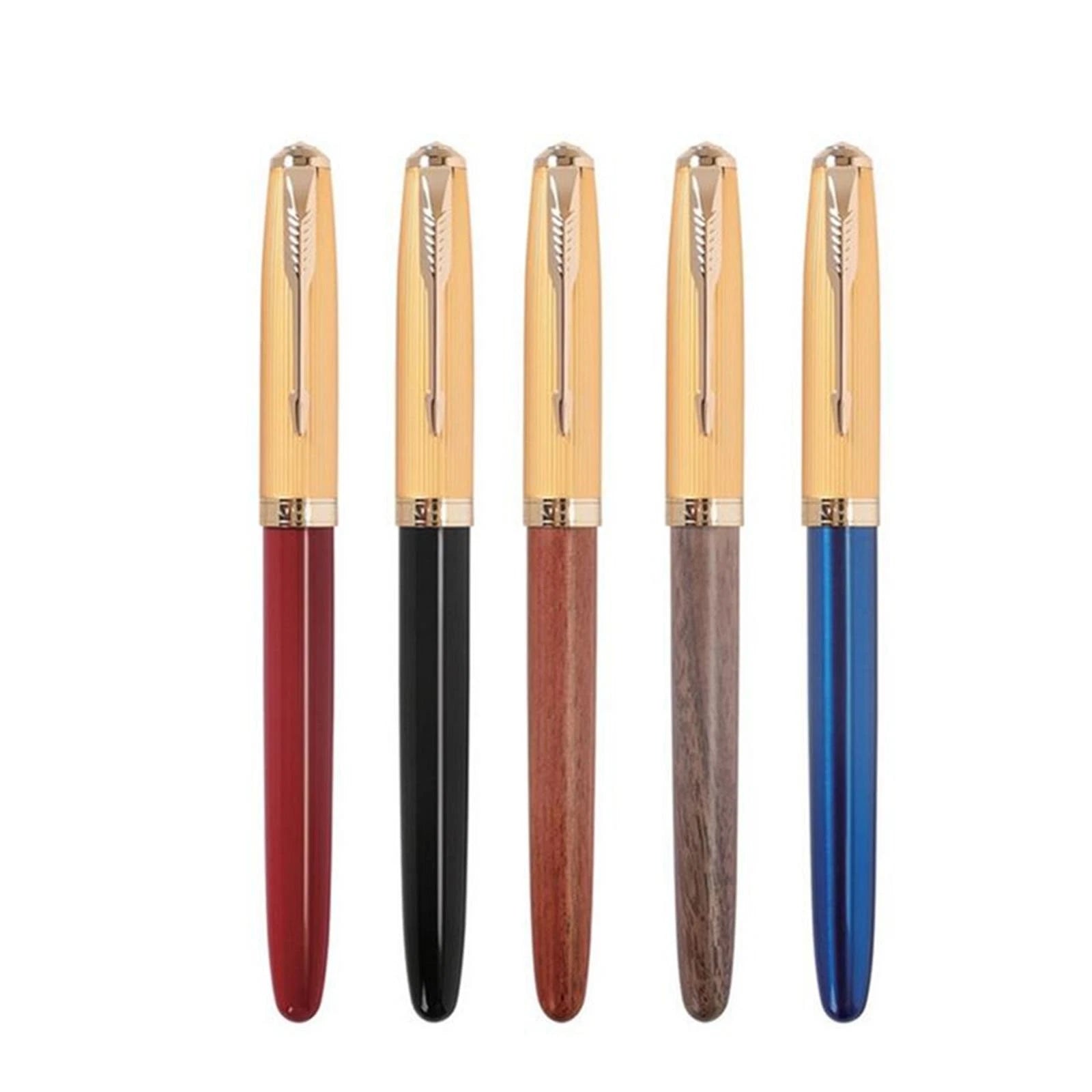 Vintage Jinhao 85 Fountain Pen Golden Clip Extra Fine Ef Nib 0.38mm
