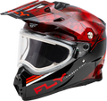 Fly Racing Trekker Cw Conceal Helmet For Snow, Red/black, 2x-large
