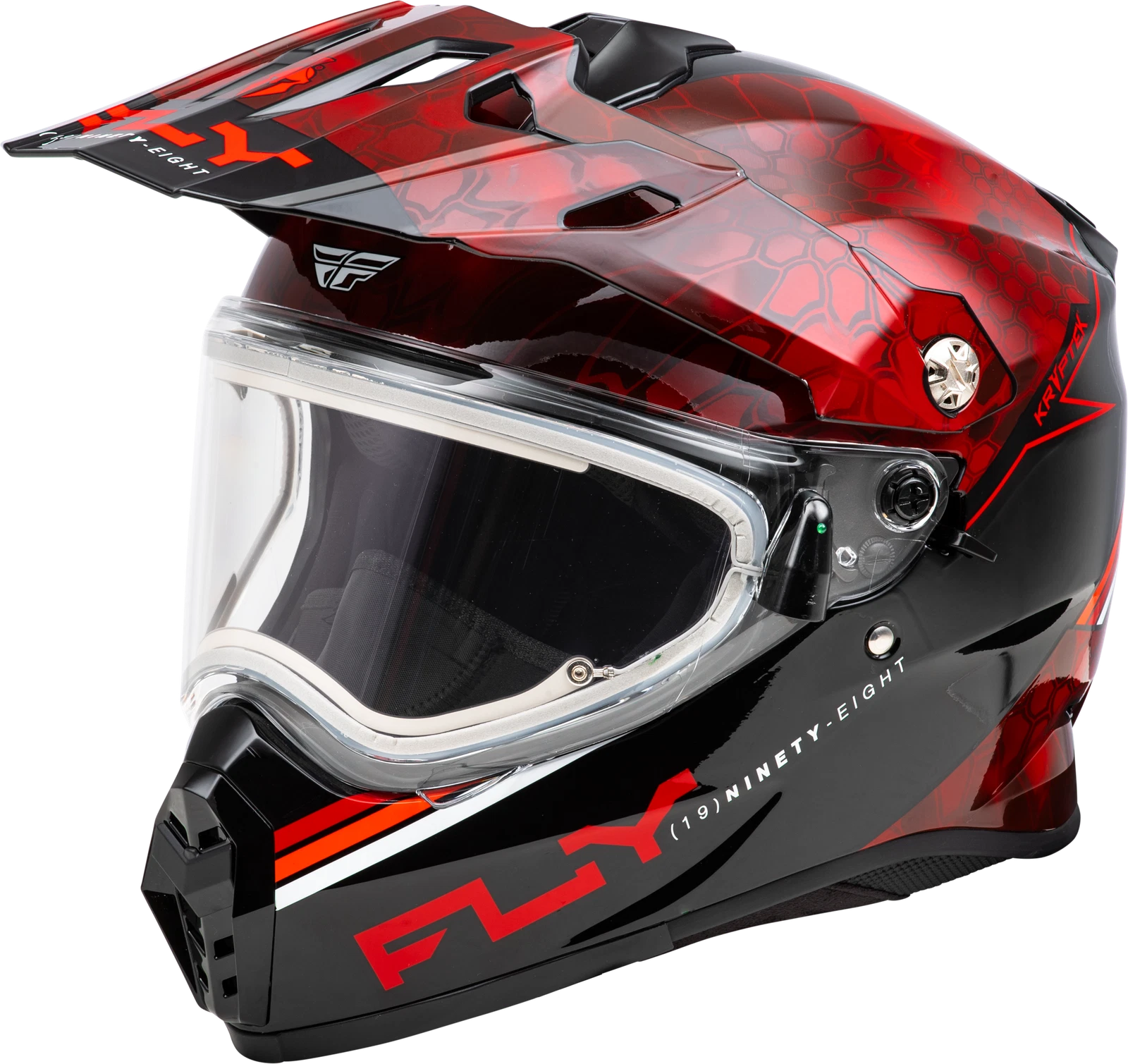 Fly Racing Trekker Cw Conceal Helmet For Snow, Red/black, 2x-large