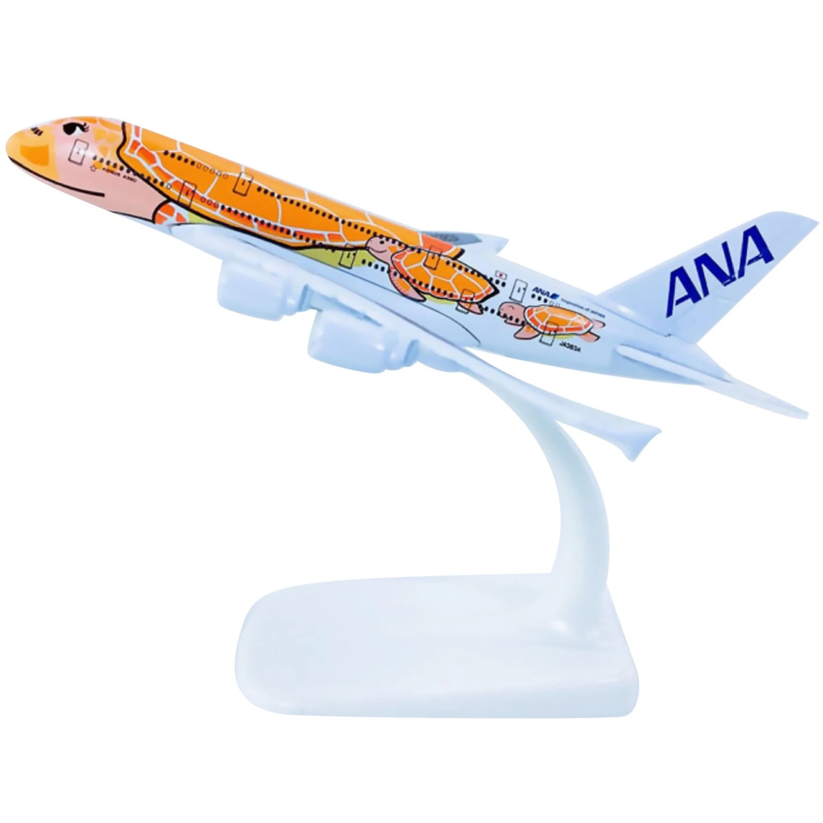 1:500 Scale Orange Ana Sea Turtle Painting A380 Alloy Plane Aircraft