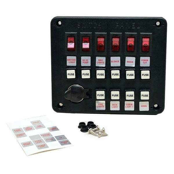 Boat Rocker Switch Panel